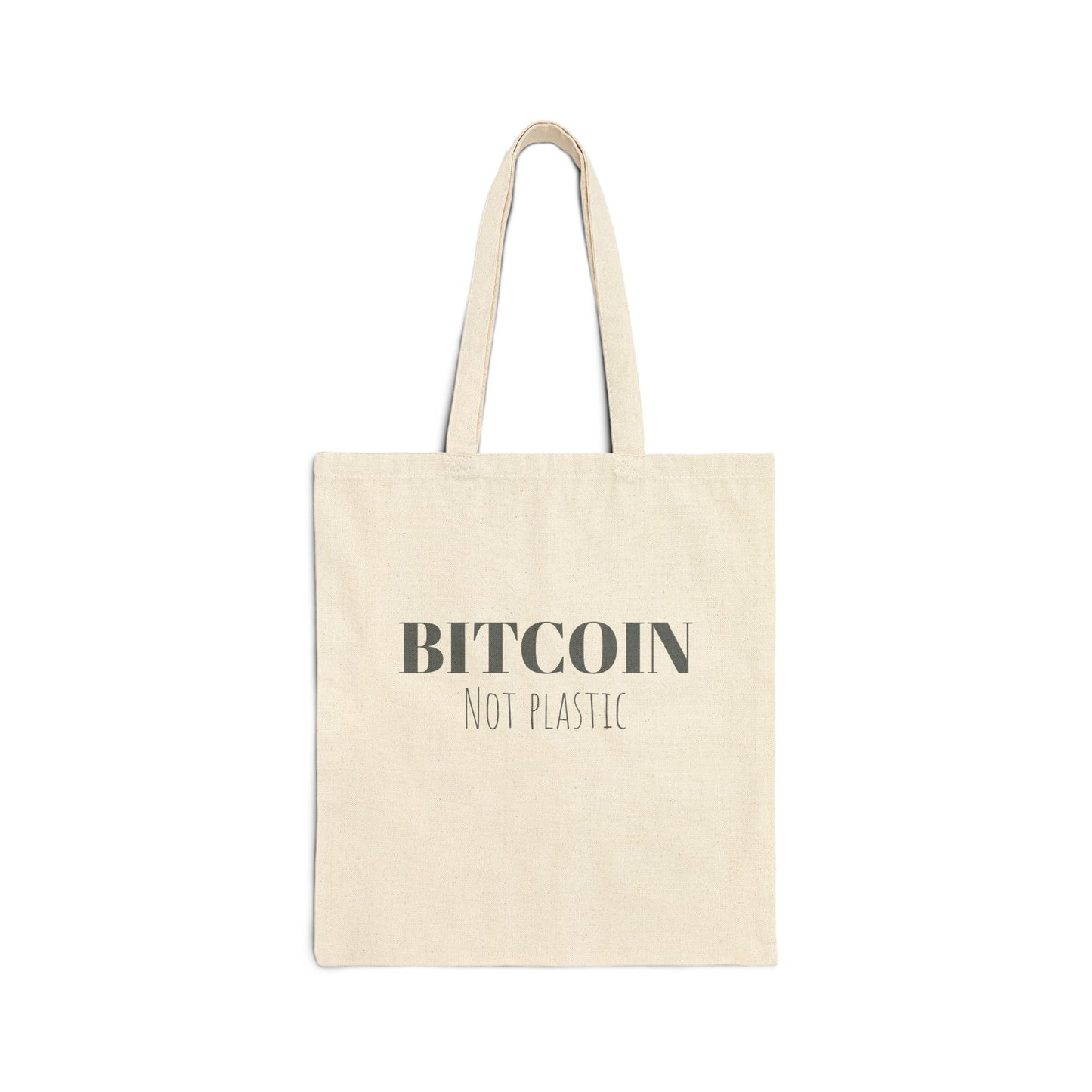 Bitcoin, Not Plastic - Tote Bag