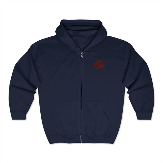 Rose Zip Hoodie